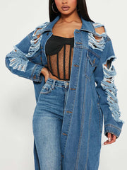Distressed Denim Jacket