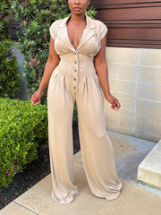 Cut Out Back Jumpsuit