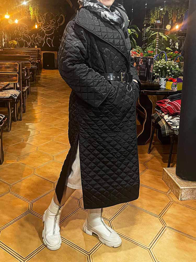 Lattice Cotton Padded Coat