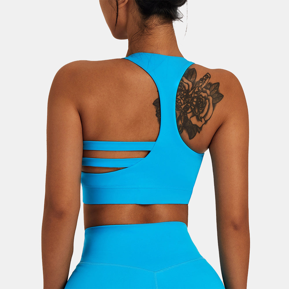 Asymmetric Cut Out Yoga Tank Top