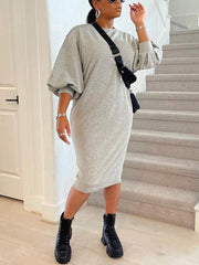 Three-Quarter Sleeve Midi Dresses