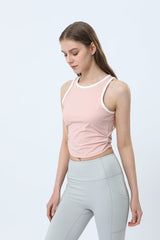Color Block Ruched Tank Top