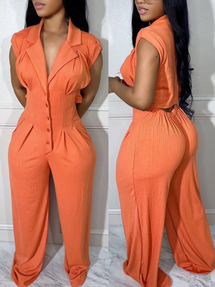 Cut Out Back Jumpsuit