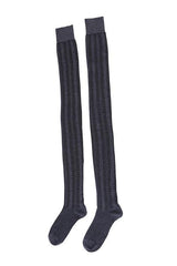 Fish Bone Over Knee High Stocking