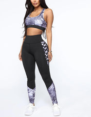 High Waist Breathable Perspiration Printed Leggings