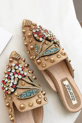 Rhinestone Pointed Slipper