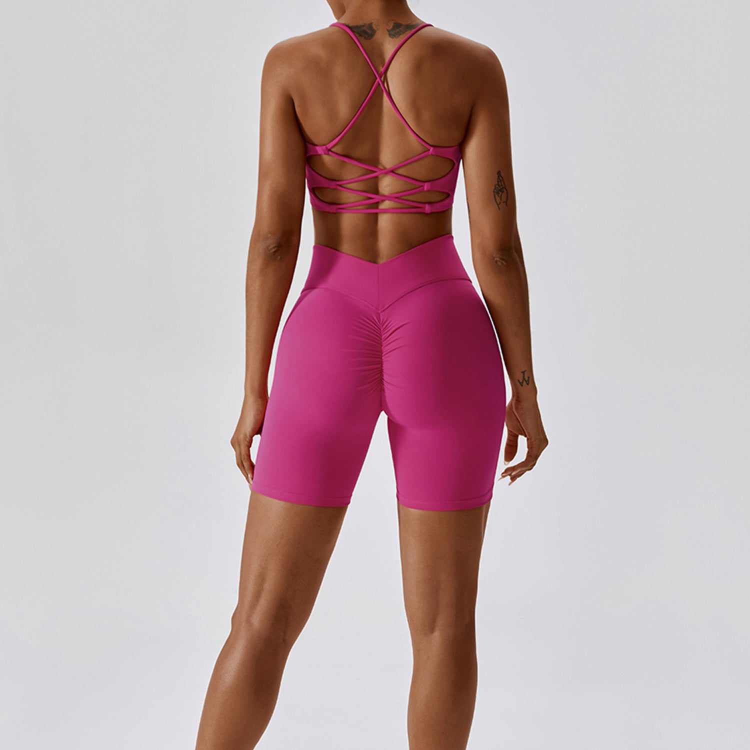 Backless Crisscross Workout Bra