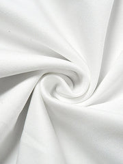Slash Detail White Tank Mini Dresses