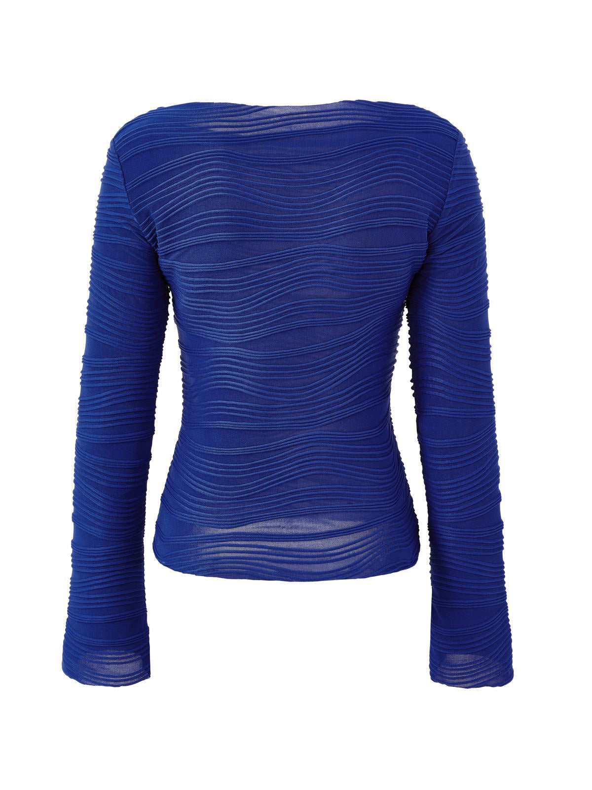 Textured Stripe Long Sleeve Tee