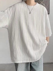 Men's Pleated Short Sleeve Tee