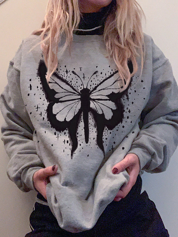 Splash Butterfly Pullover Sweatshirt
