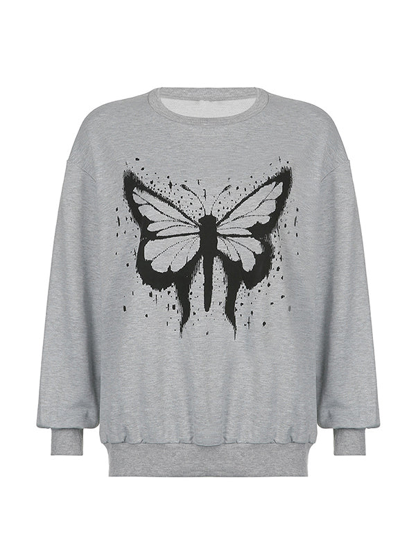 Splash Butterfly Pullover Sweatshirt