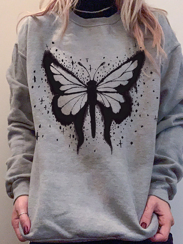 Splash Butterfly Pullover Sweatshirt