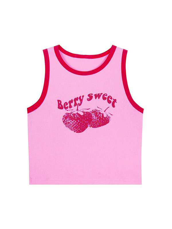 Sweet Berry Cropped Tank Top