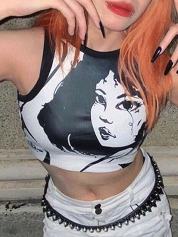 Punk Girl Cropped Tank Top