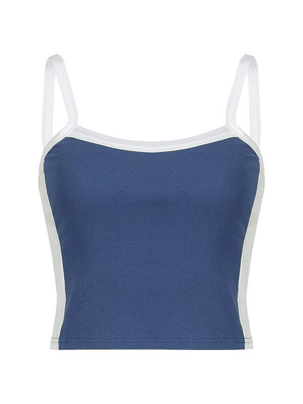 Contrast Trim Vintage Crop Cami Top