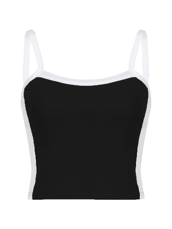 Contrast Trim Vintage Crop Cami Top