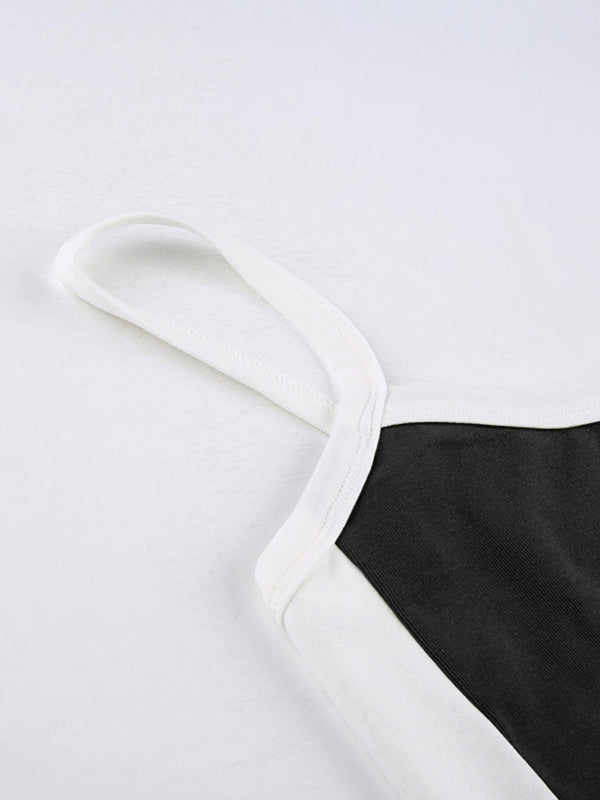 Contrast Trim Vintage Crop Cami Top