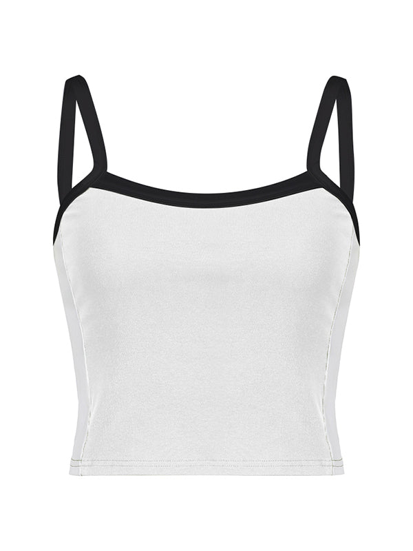 Contrast Trim Vintage Crop Cami Top