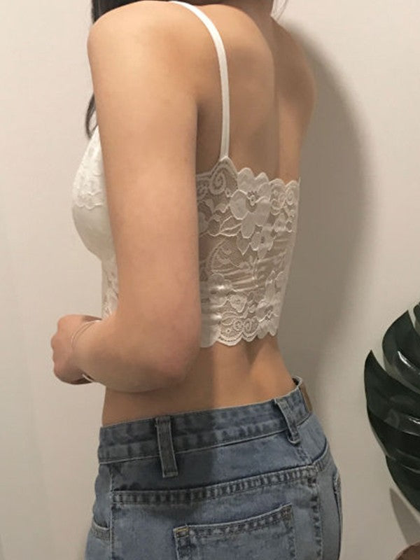 Strappy Lace Padded Corset Top