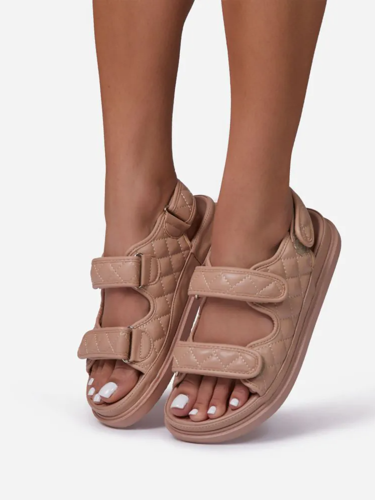 PU Double Velcro Sandals