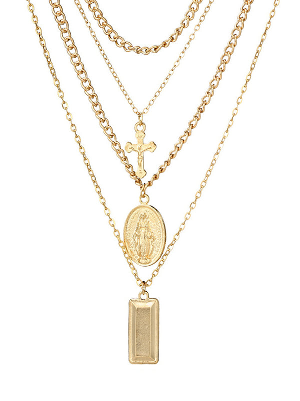 Cross Portrait Necklace
