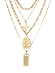 Cross Portrait Necklace