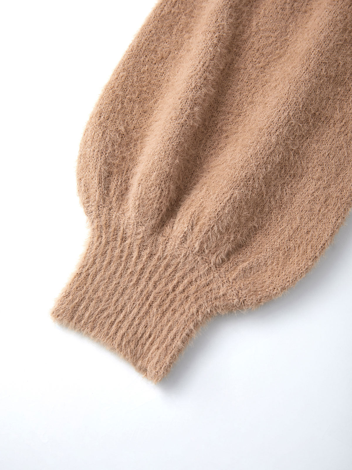 Solid Fuzzy Sweater Dresses