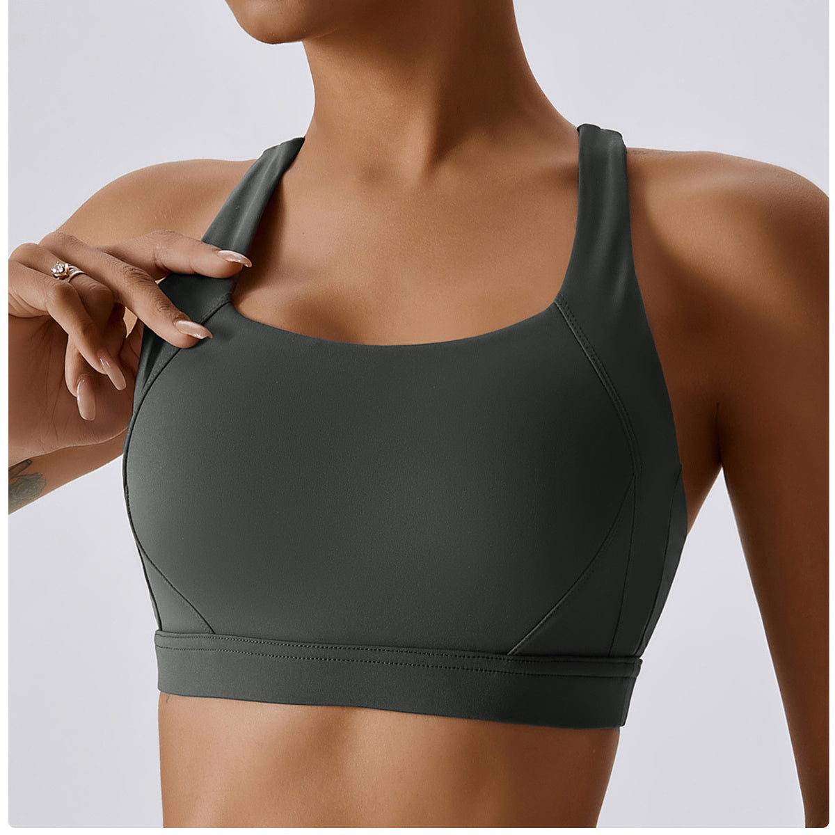 Backless Crisscross Sports Bra