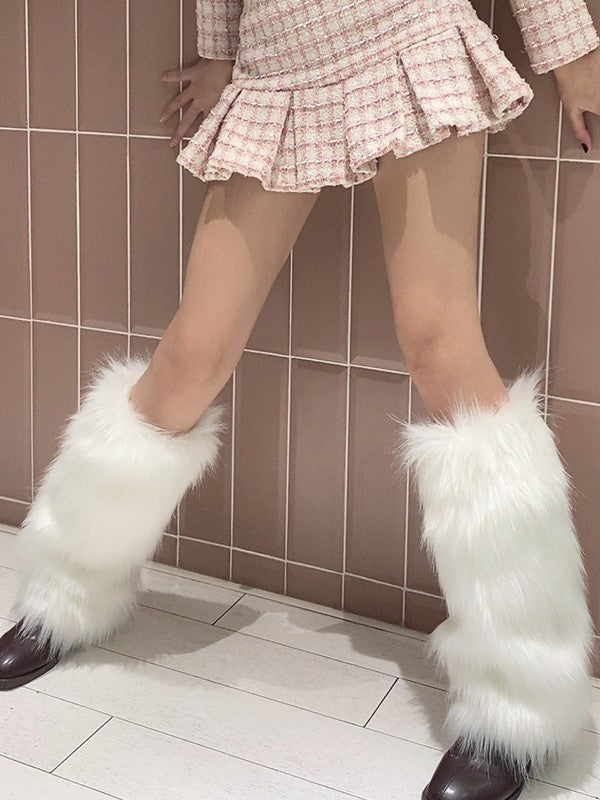 Punk Faux Fur Leg Warmer