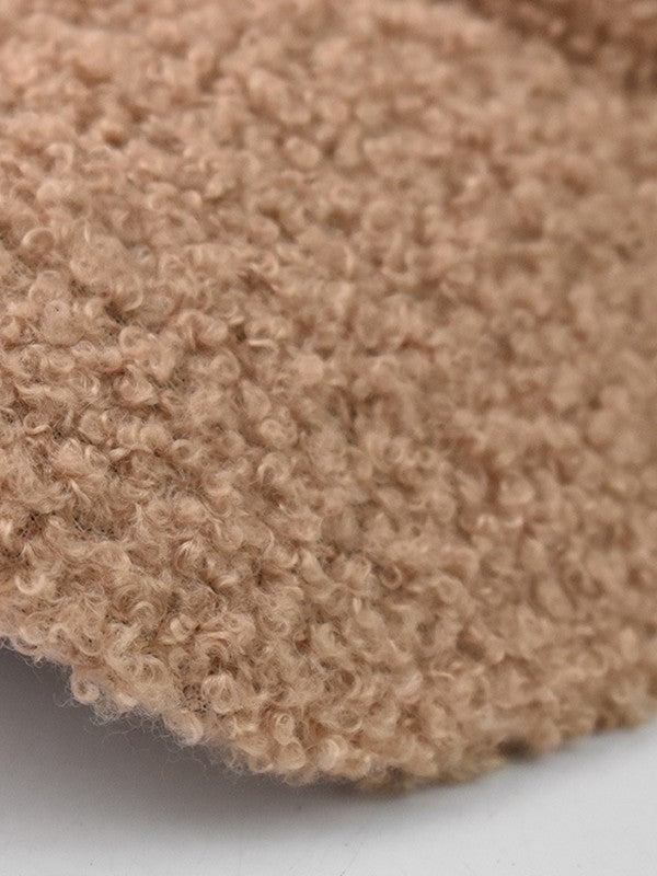 Solid Color Warm Fleece Baseball Cap