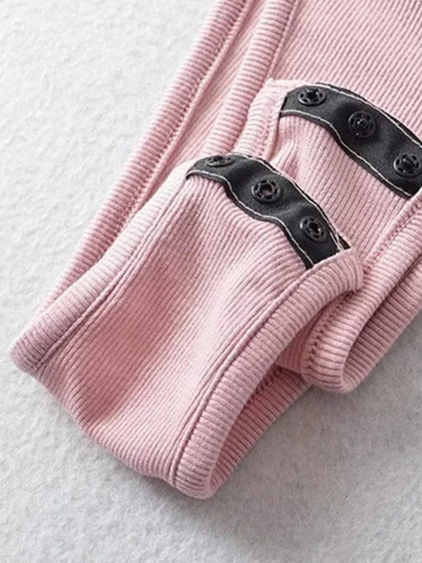 Solid Color Slash Halter Bodysuit