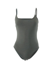 Solid Color Sleeveless Bodysuit