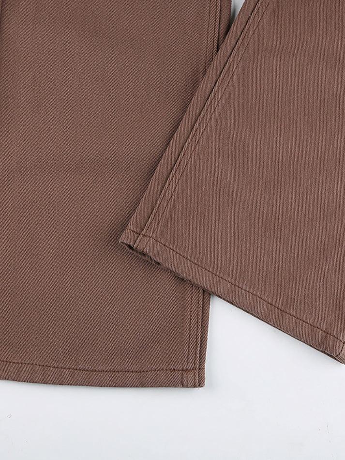 Corduroy Straight Leg Pants