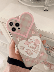 Heart Decor Cartoon Iphone Case