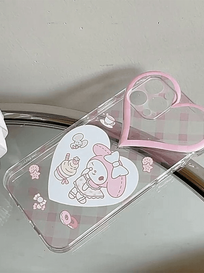 Heart Decor Cartoon Iphone Case