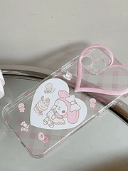 Heart Decor Cartoon Iphone Case