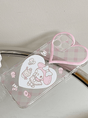 Heart Decor Cartoon Iphone Case