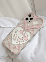 Heart Decor Cartoon Iphone Case