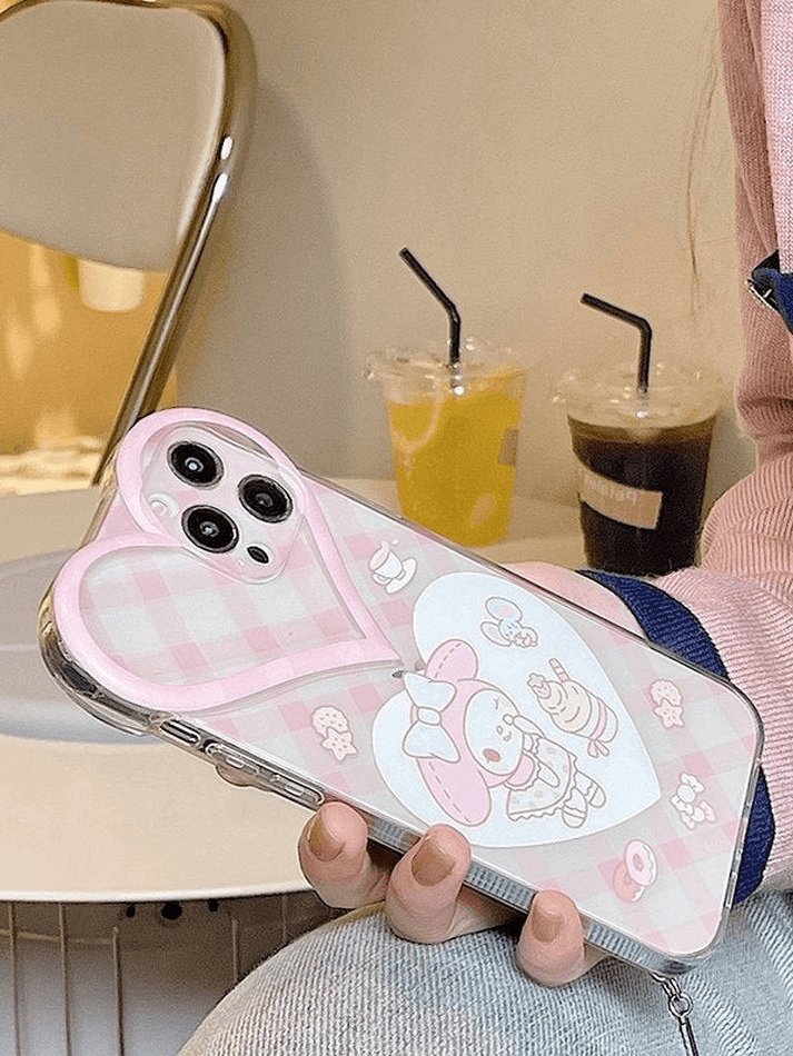 Heart Decor Cartoon Iphone Case