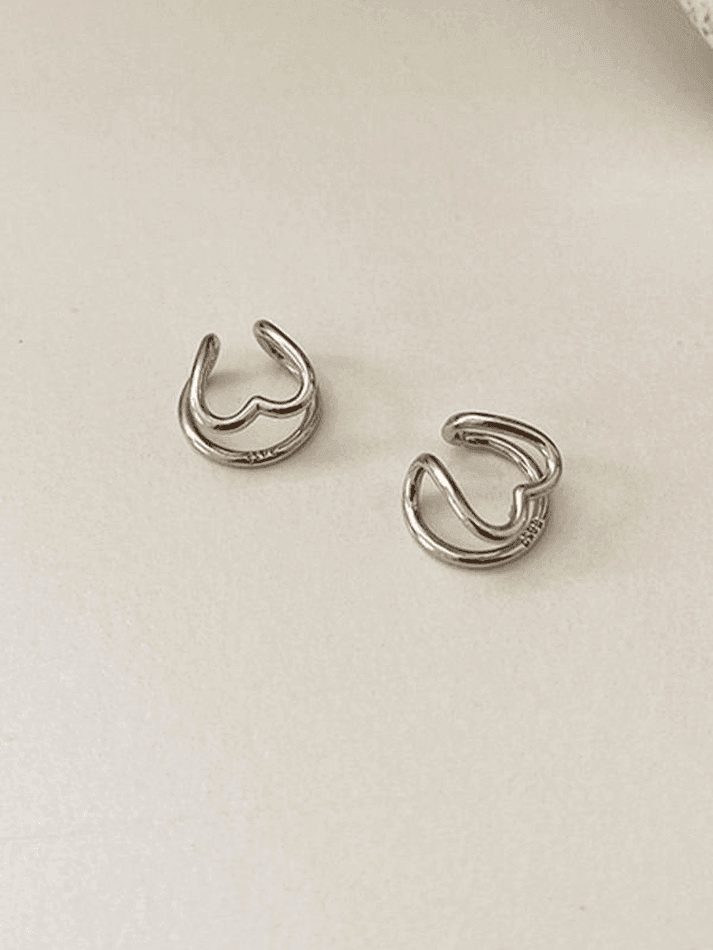 Heart Decor Cuff Earring
