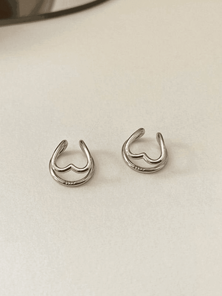 Heart Decor Cuff Earring