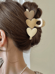 Heart Decor Large Hair Claw