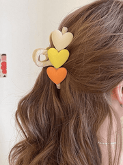 Heart Decor Large Hair Claw