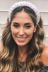 Velvet Pearl Matador Padded Headband,