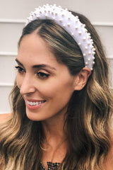 Velvet Pearl Matador Padded Headband,