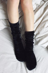Velvet High Sock