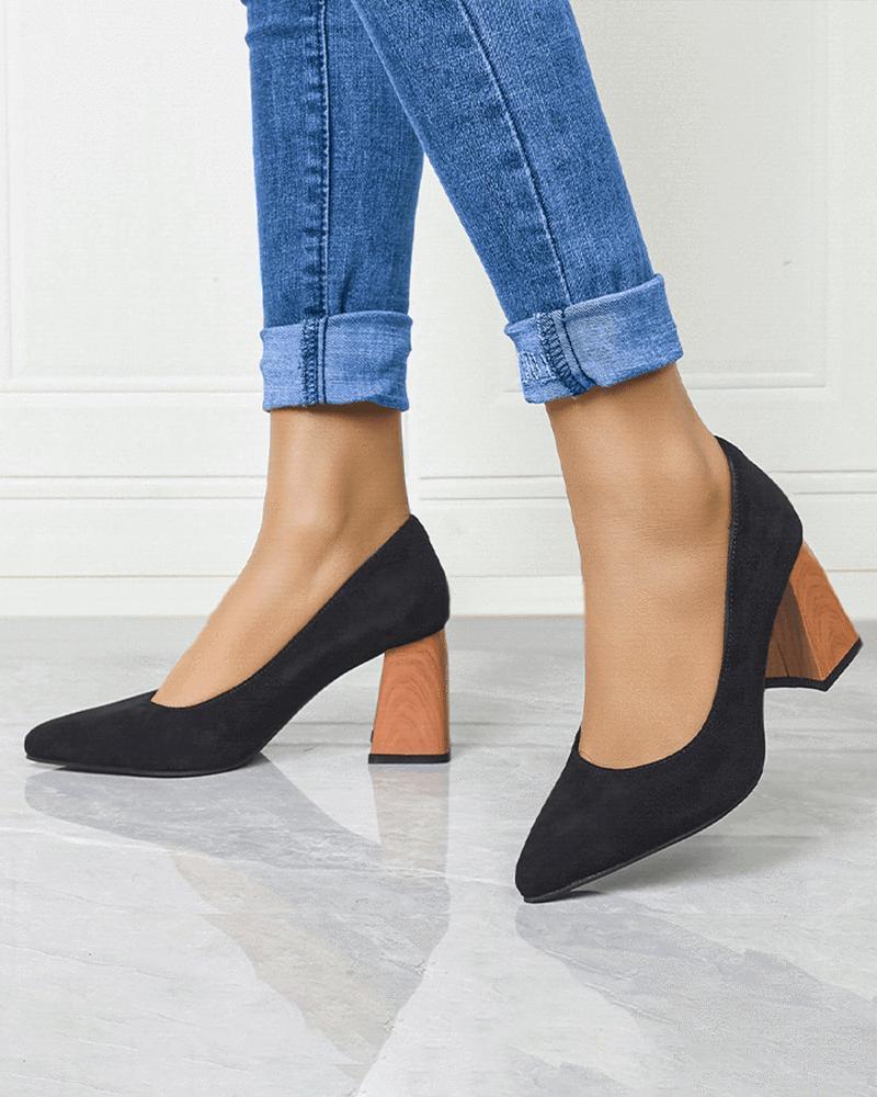 Women's Casual Daily Pointed Toe Heels