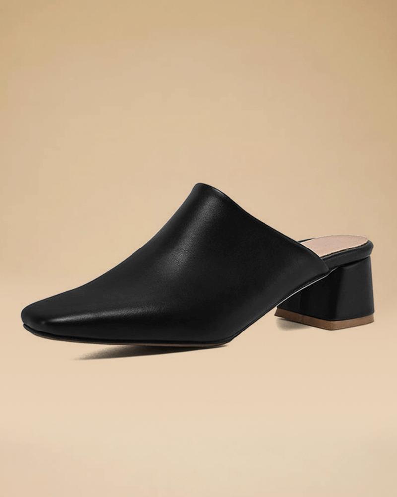 Women's Casual Daily Chunky Heel Clogs