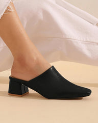 Women's Casual Daily Chunky Heel Clogs